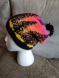 Image 1 of Starburst Sunset Tree Silhouette Beanie