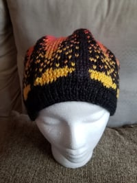 Image 4 of Starburst Sunset Tree Silhouette Beanie