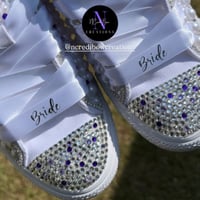 Image 5 of Wedding Pearls/Bling Chucks