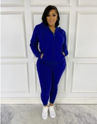 Ladies Sweatsuit - Royal Blue