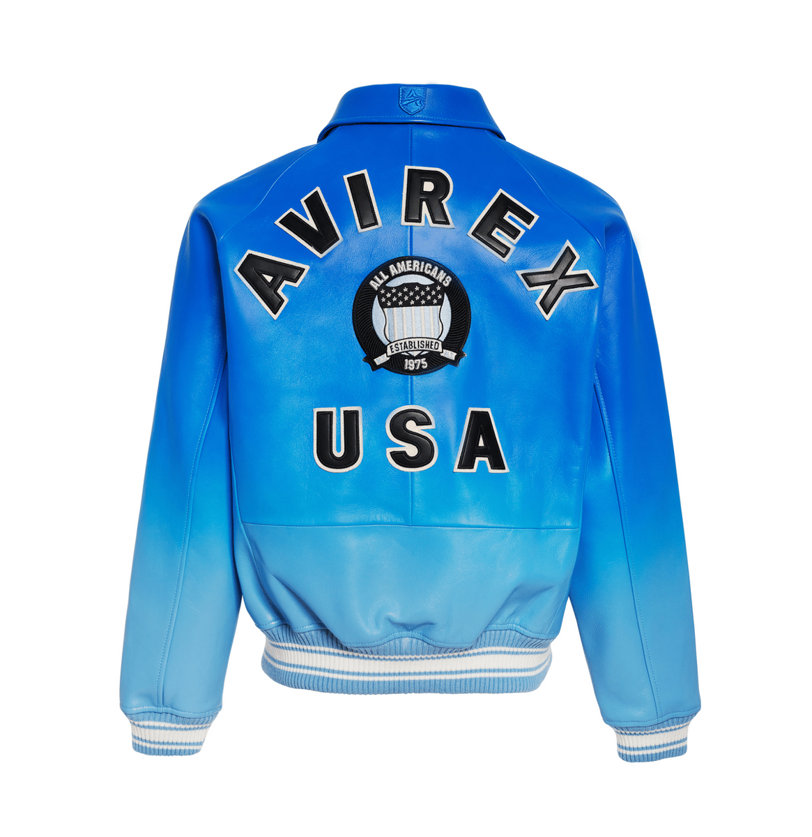 AVIREX U.S.A. CLASSIC LIMITED EDITION OMBRE ICON LEATHER JACKET | THE ...