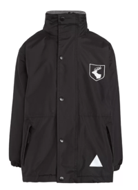 Image 1 of Daiglen School Coat, Black/Grey Reversible with Logo