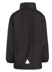 Image 2 of Daiglen School Coat, Black/Grey Reversible with Logo