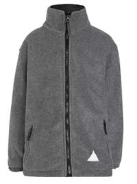 Image 3 of Daiglen School Coat, Black/Grey Reversible with Logo