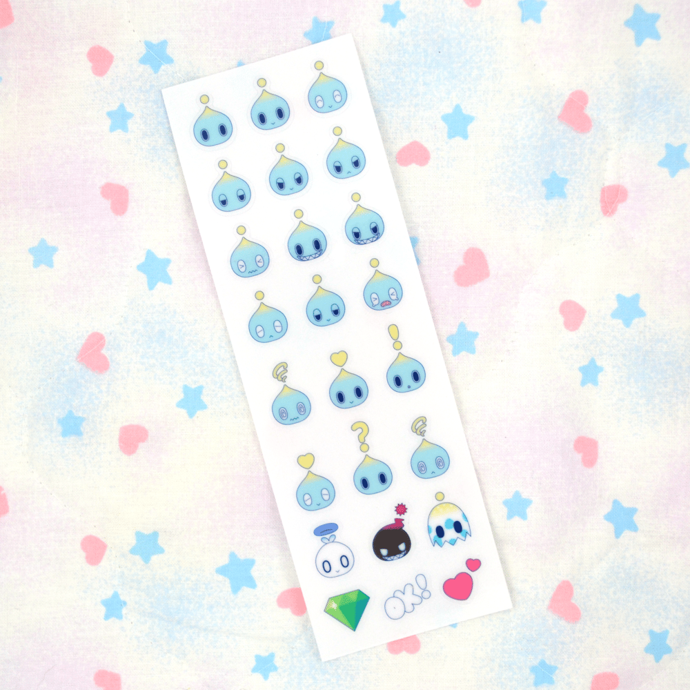 Expressive Chao Sticker Sheet - Vinyl