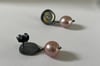Post Earrings with large Pearl