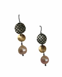 Image 1 of Petal Earring with Pearls