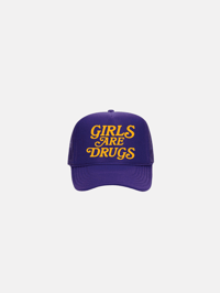 GIRLS ARE DRUGS® TRUCKERS - PURPLE / YELLOW