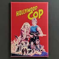 Image 1 of HOLLYWOOD COP MOVIE / FRIDGE MAGNET / BUTTON
