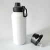 Large double wall stainless steel bottle 950ml white 
