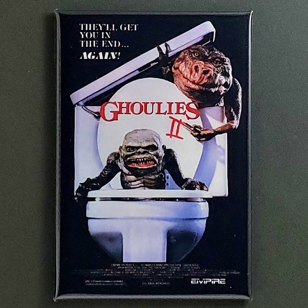 GHOULIES 2 MOVIE / FRIDGE MAGNET / BUTTON