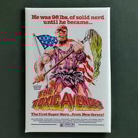 Image 1 of THE TOXIC AVENGER FRIDGE MAGNET / BUTTON