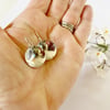 Hammered Concave Earrings - Sterling Silver