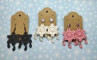 It's Snowing Whore!!!! Snowflake Clay Earrings