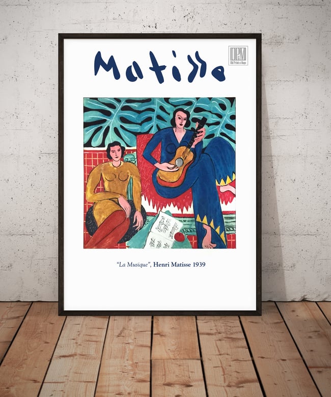 Henri Matisse | La Musique | 1939 | Painting Poster | Wall Art Print | Home Decor