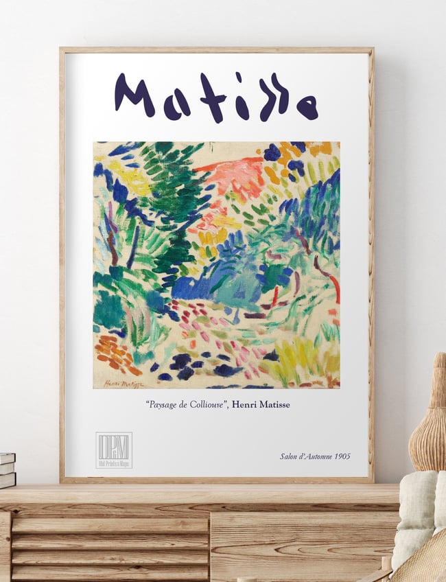 Henri Matisse | Landscape at Collioure | 1905 | Painting Poster | Wall Art Print | Home Decor