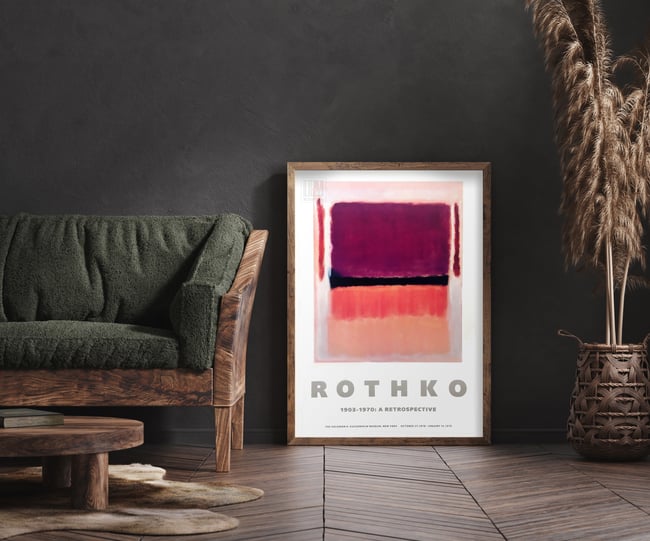 Mark Rothko | 1903-1970: A Retrospective | Guggenheim Museum | 1978 | Exhibition Poster | Home Decor