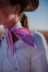 Pink Check Neck tie