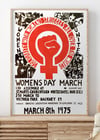 Women’s Day March | Women's Liberation Workshop | 1975 | Event Poster |Wall Art Print | Home Decor
