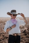 Pink Check Scarf