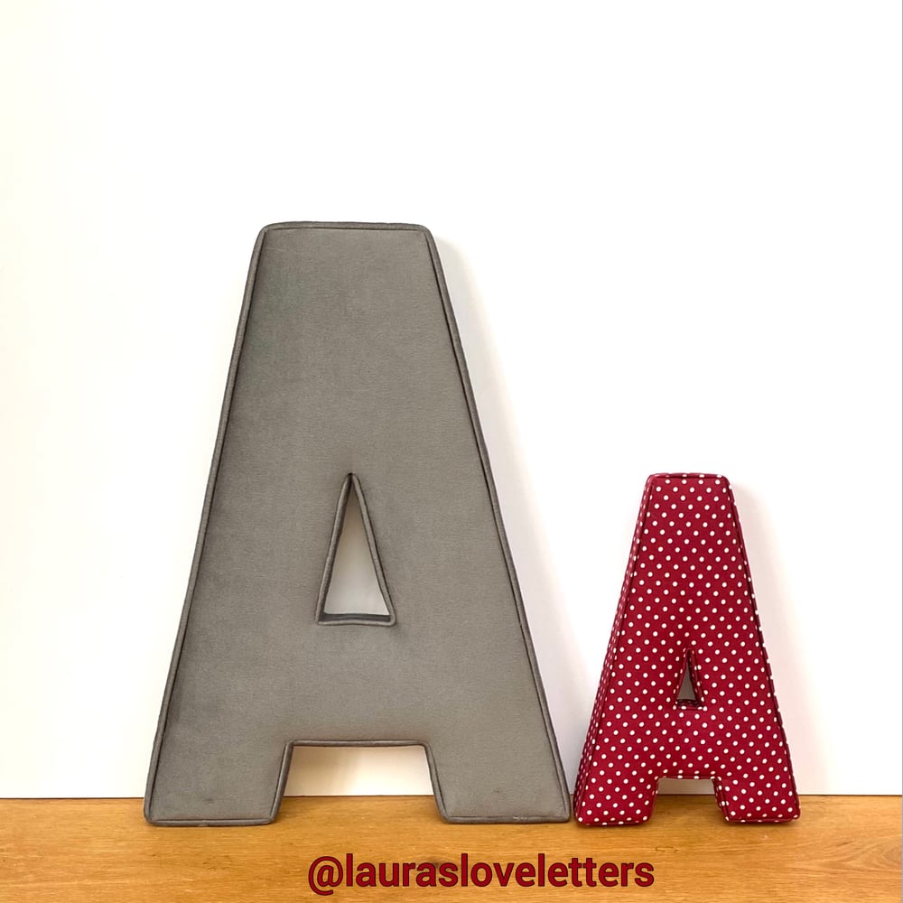 Image of Large fabric letter