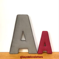 Image 4 of Large fabric letter
