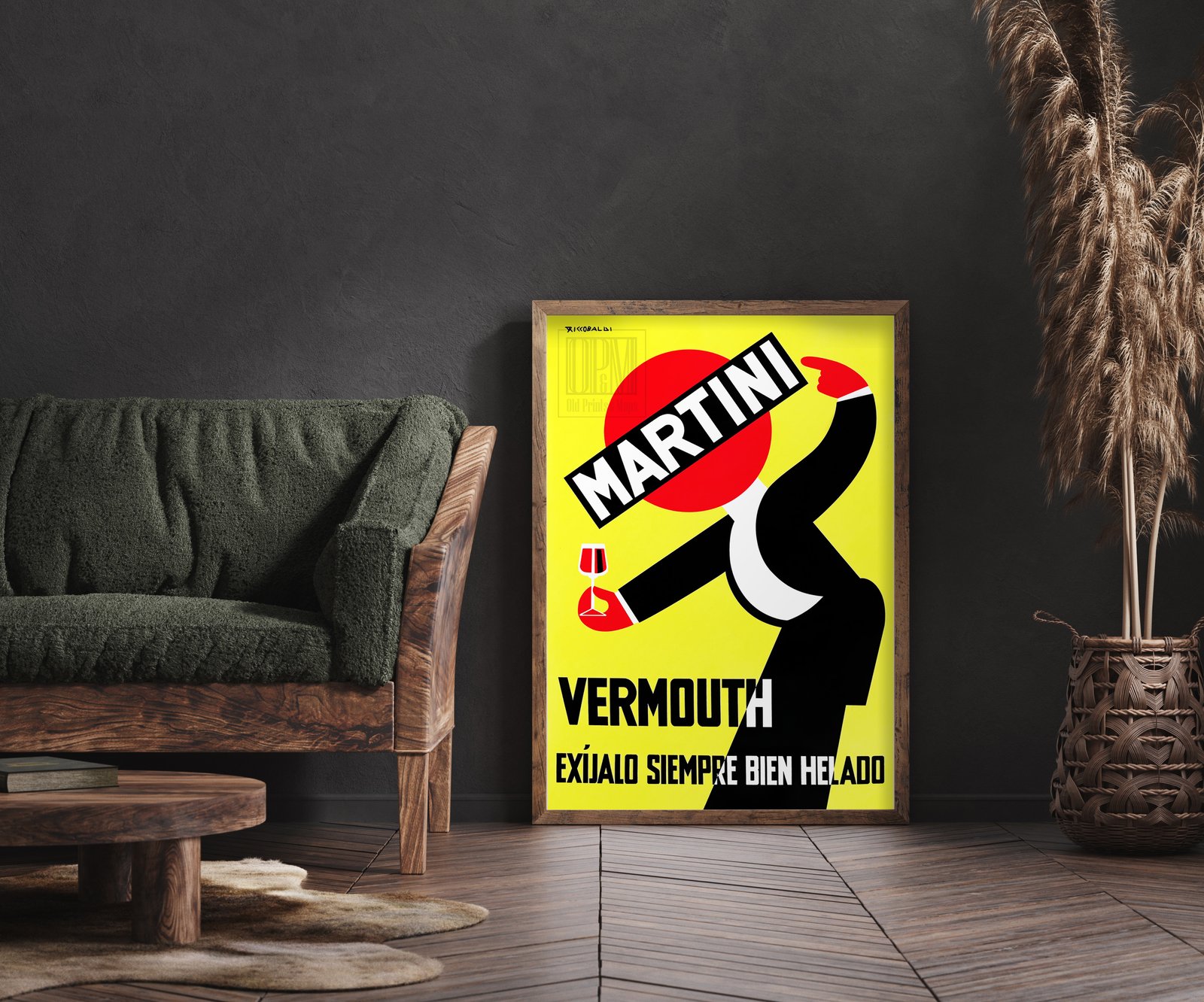 Martini Vermouth | Giuseppe Riccobaldi | 1935 | Vintage Ads | Wall