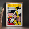  Roy Lichtenstein | Aspen Winter Jazz | 1967 | Event Poster |Wall Art Print | Home Decor