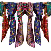Image 5 of New Motion Dot Blue Scarf