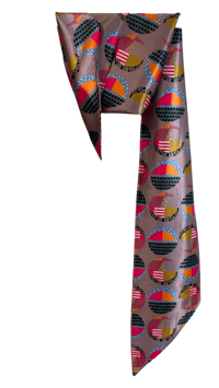 Image 2 of Motion Dot Pink Scarf