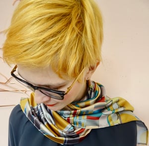 Image of Curve Ochre Scarf