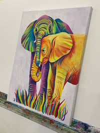 Image 2 of Elephant Cuddles Print