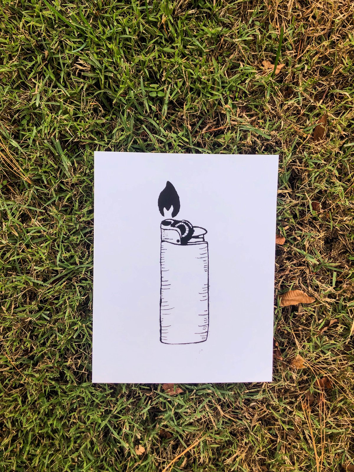 Leave the light on Print