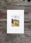 Aran Fawddwy A6 Risograph Print (framed on A4)