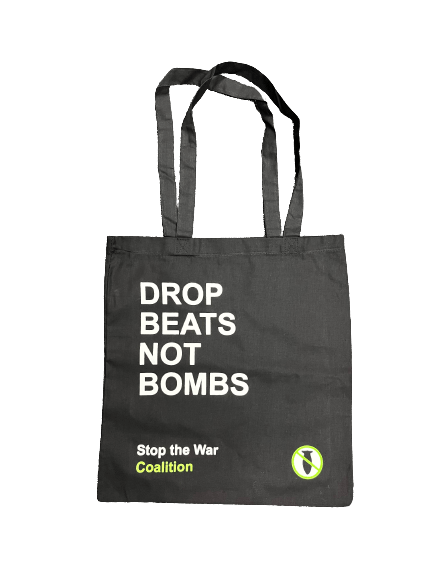 Image of Drop Beats Not Bombs Tote Bag