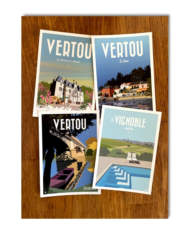 Image of Lot de 4 cartes postales n°2