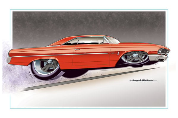 Image of "CruisinThe Galaxie" Print: 18 x 12"