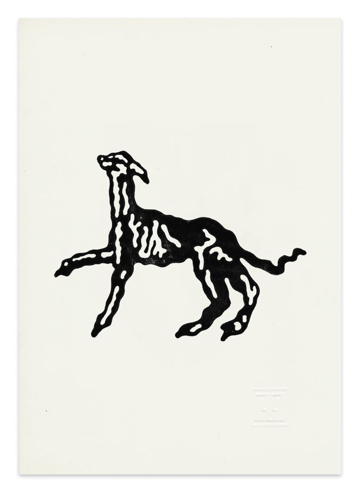 Image of A Hole In The Fence - Linocut Print