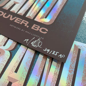 Image of Dave Matthews Band - Vancouver 2022 Foil