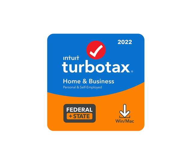 TurboTax Home & Business 2022, Fed/State with Fed Efile [PC or MAC