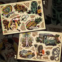 Image 1 of Tahiti - Tattoo Flash Prints