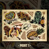 Image 2 of Tahiti - Tattoo Flash Prints
