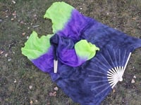 Silk Fans Pair Aether partial UV  Premade Ready to Ship Lunarwear *please read details* left & right