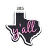 Texas Theme Shoe Charm /  Y'all charm #385