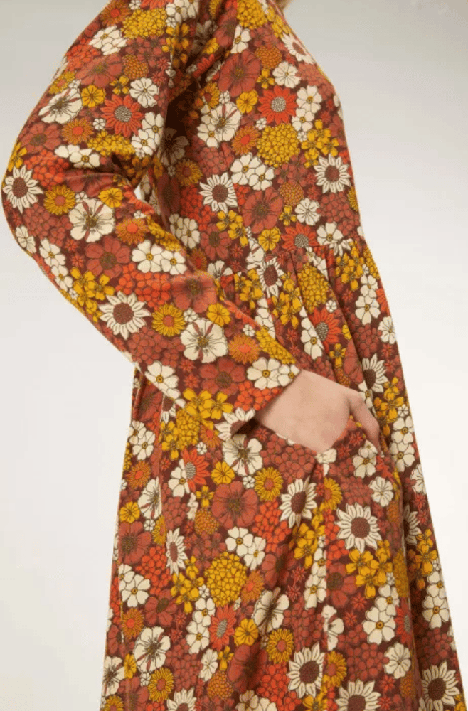 Image of AHORA 19€ ANTES 46.95€  Vestido largo Flores de otoño