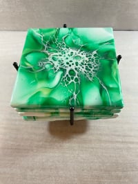 Image 3 of Coaster set with holder #2