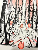 Fire Emoji Risograph