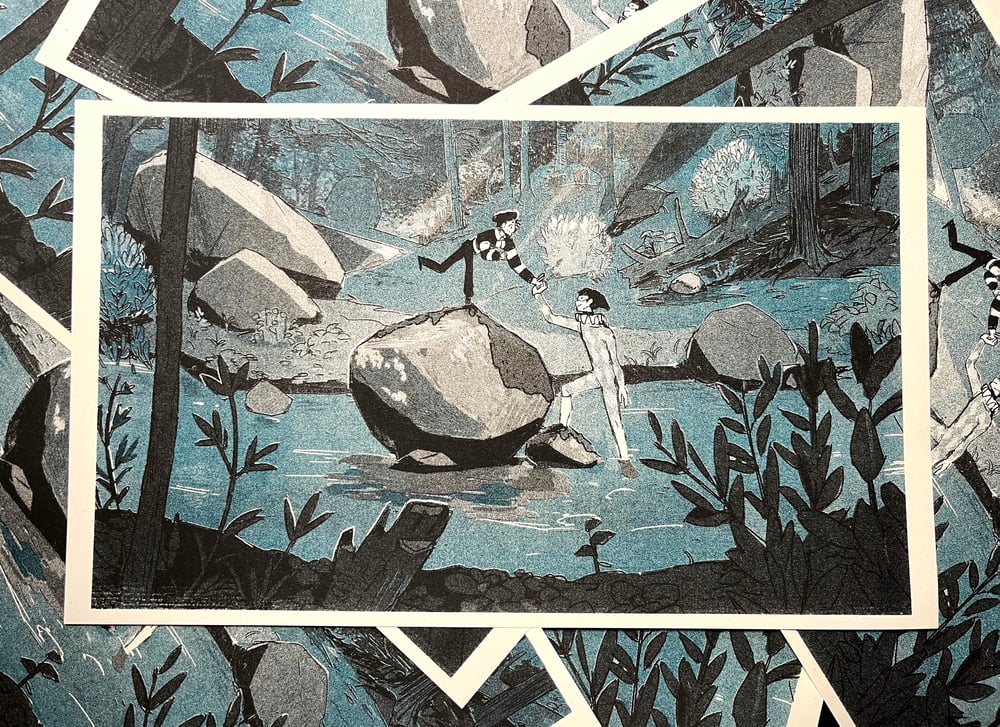 Image of Clown Lake Risograph