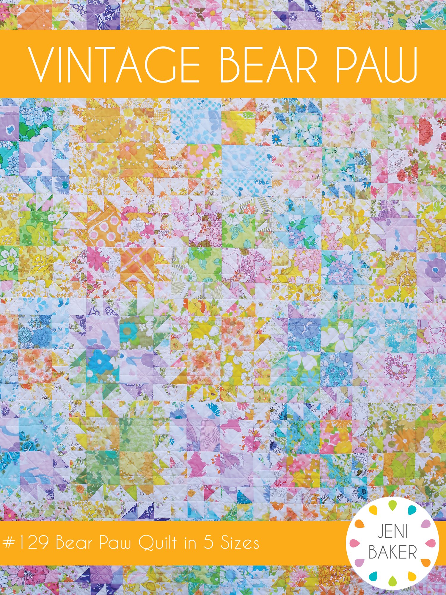 Vintage Bear Paw Quilt Pattern PDF Download Jeni Baker Patterns vintage-bear-paw-quilt-pattern-pdf-download-jeni-baker-patterns