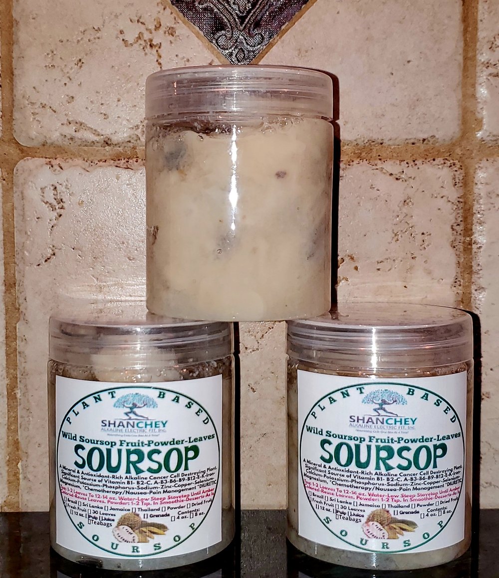 Wild Soursop Leaves/Fruit Powder. Pain-Stress-Immunity-Insomnia-Parasites-Bone-Chemo-Fibromyalgia